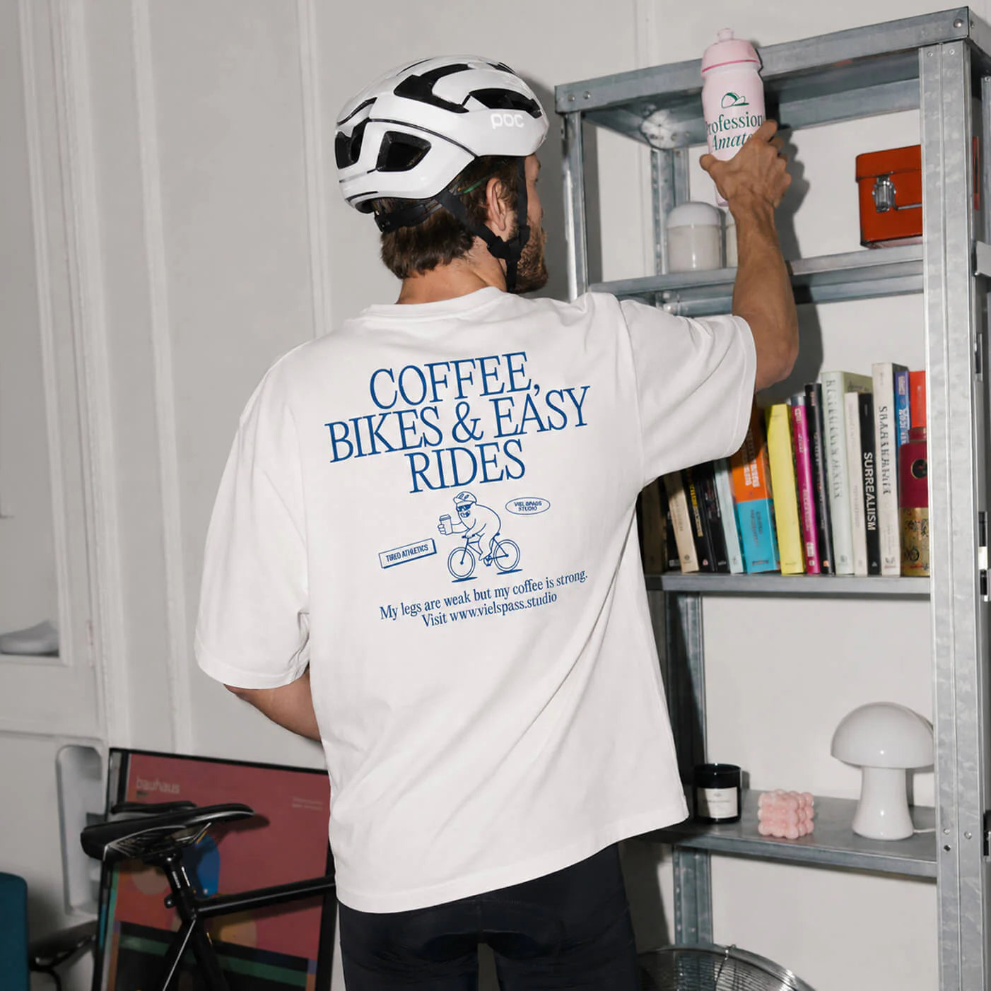 T-Shirt 'Coffee, Bikes & Easy Rides' Viel Spass Studio