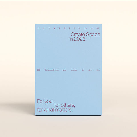 Kalender 'Create Space' – 2026 Familiar Faces Verlag