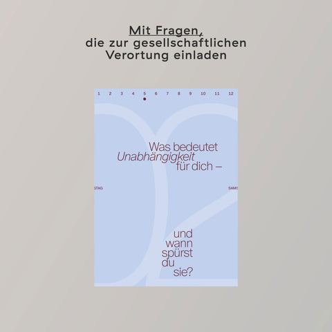 Kalender 'Create Space' – 2026 Familiar Faces Verlag