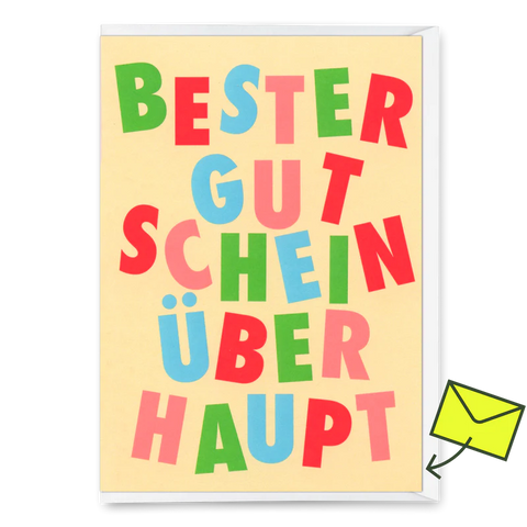 Klappkarte 'Bester Gutschein überhaupt'