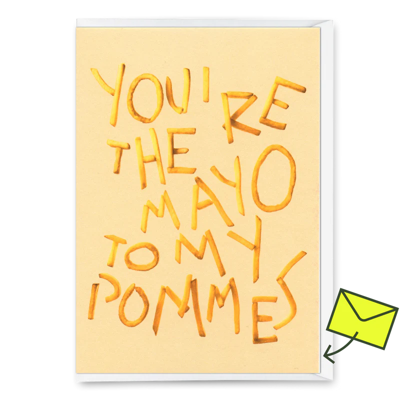 Klappkarte 'You're the mayo to my Pommes' Deli Cards