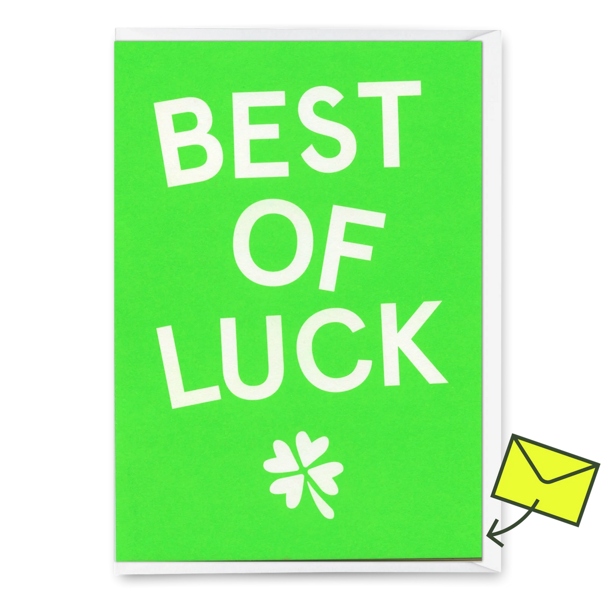 Klappkarte 'Best of luck' Deli Cards