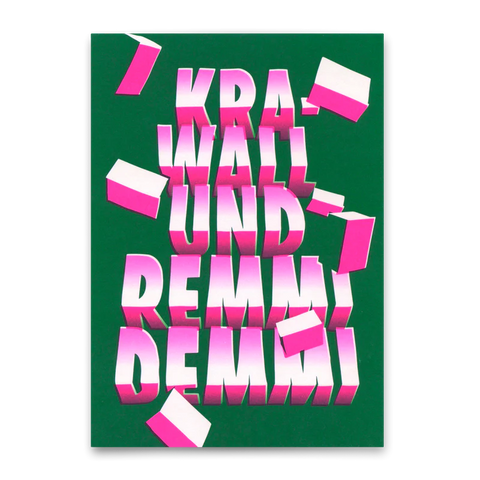 Postkarte 'Krawall und Remmidemmi'