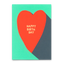 Postkarte 'Happy Birthday' – Herz