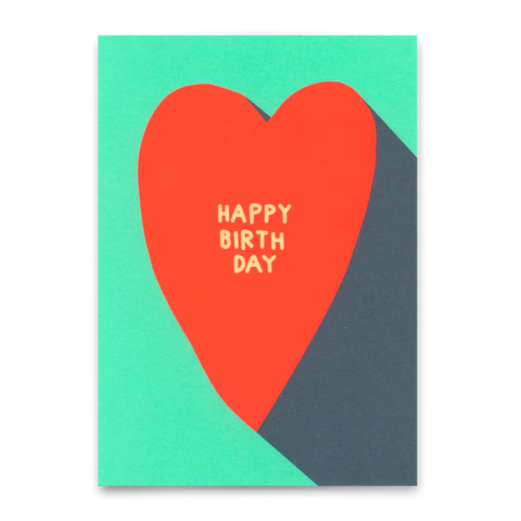 Postkarte 'Happy Birthday Herz'