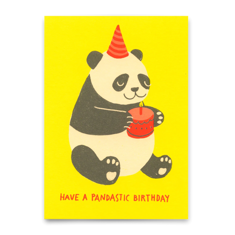 Postkarte 'Have a pandastic birthday'