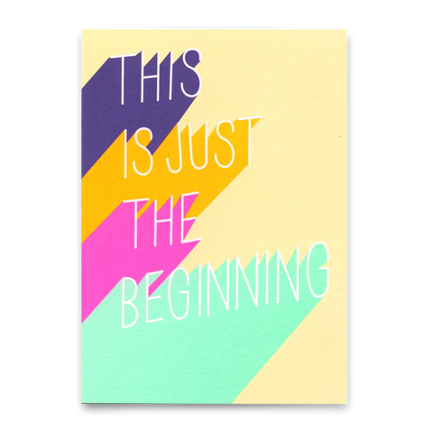 Postkarte 'This is just the beginning'