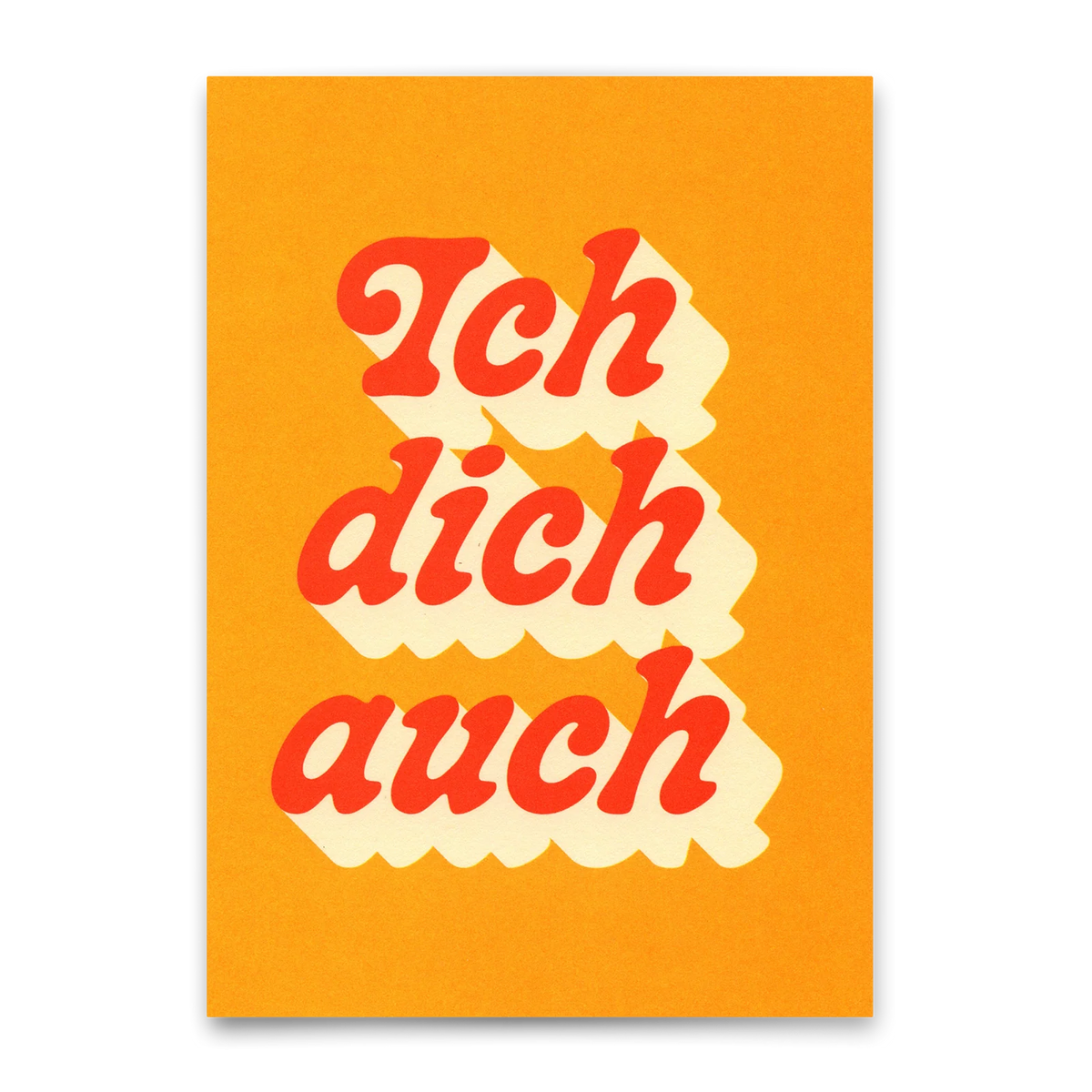 Postkarte 'Ich dich auch' Deli Cards