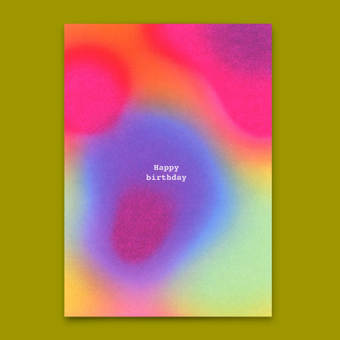 Postkarte 'Happy Birthday - bunt'