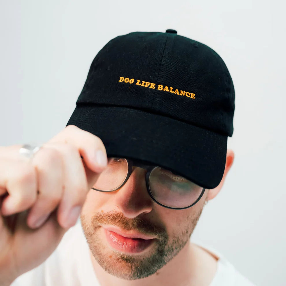 Cap 'Dog Life Balance' - schwarz Arrel