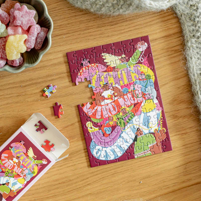 Mini-Puzzle 'Linke Masche / Rechts wird nur gestrickt' Willa Wunst