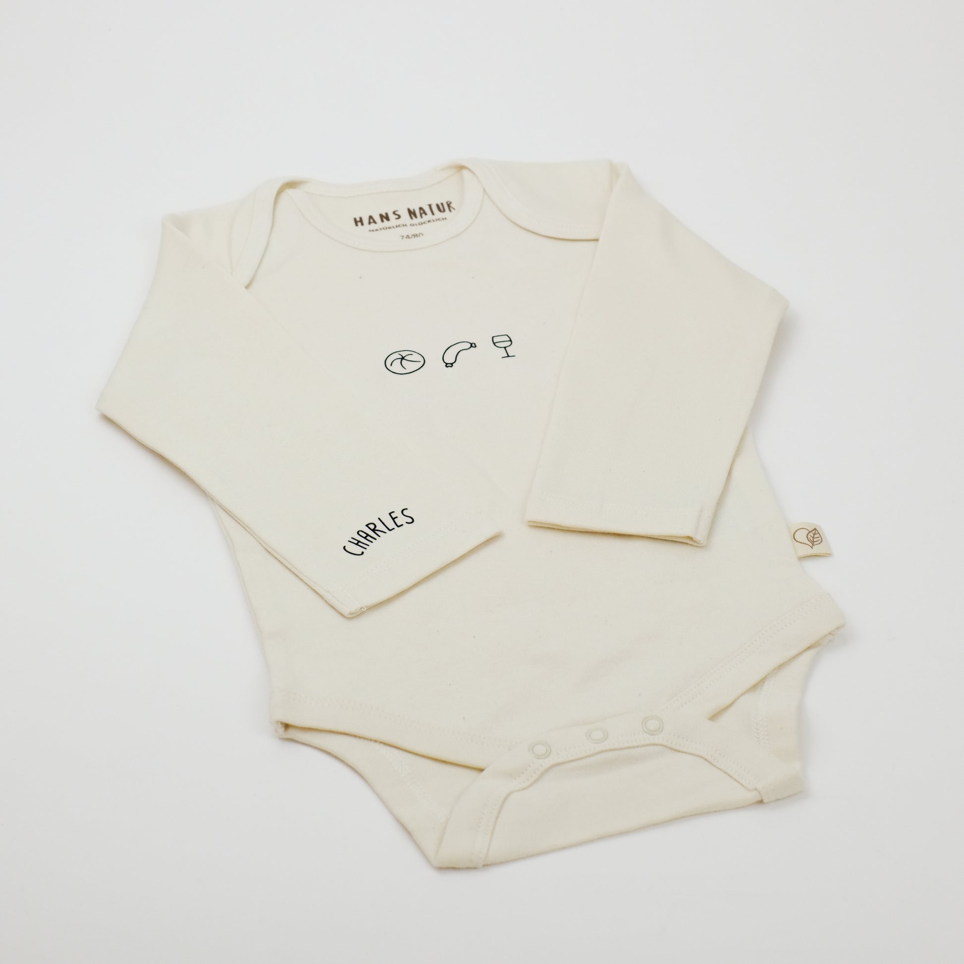Babybody 'Weck Worscht Woi' Langarm Charles