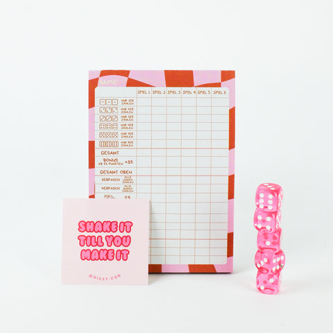 Würfelspiel-Set 'Rosa' Dicey Cologne
