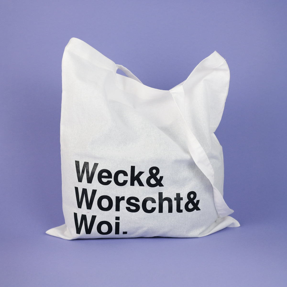 Jutebeutel 'Weck & Worscht & Woi' – weiß LIEBS.CO