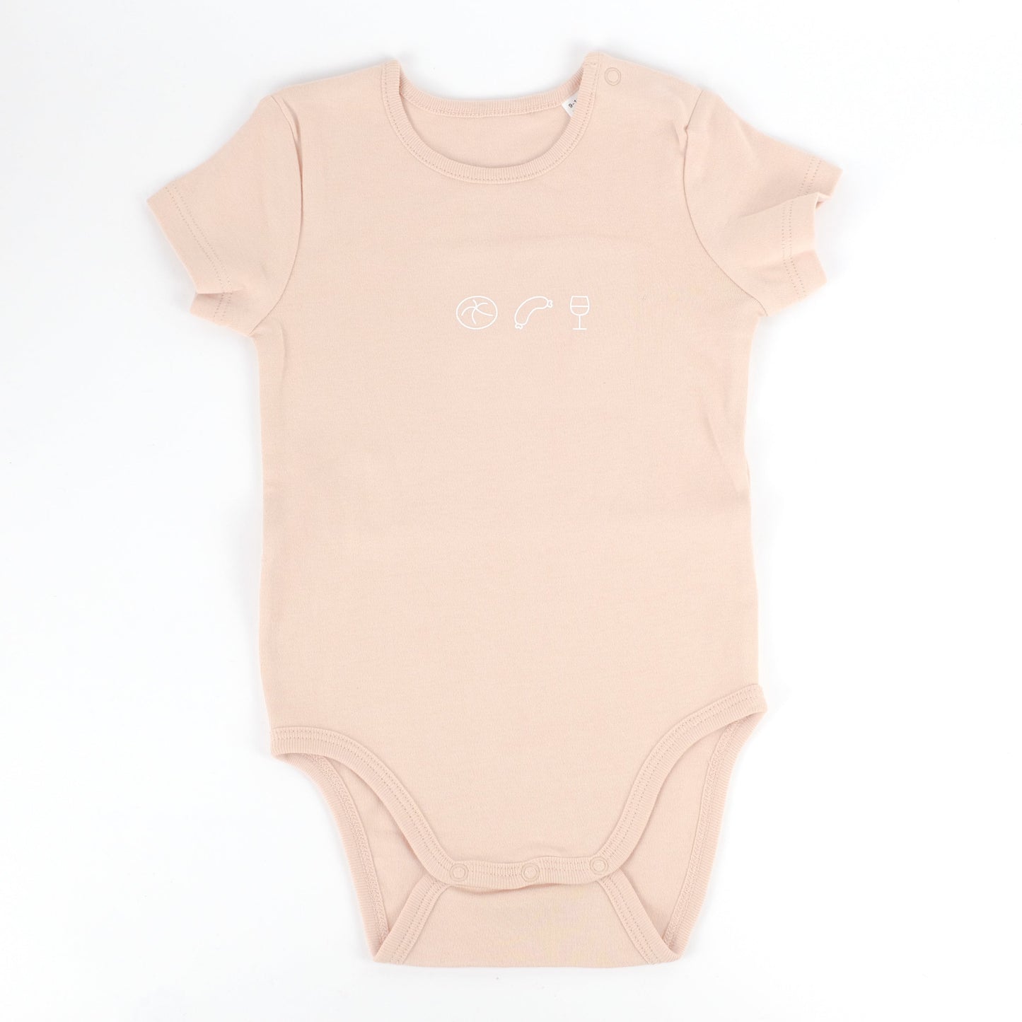 Babybody 'Weck Worscht Woi' – orange Charles