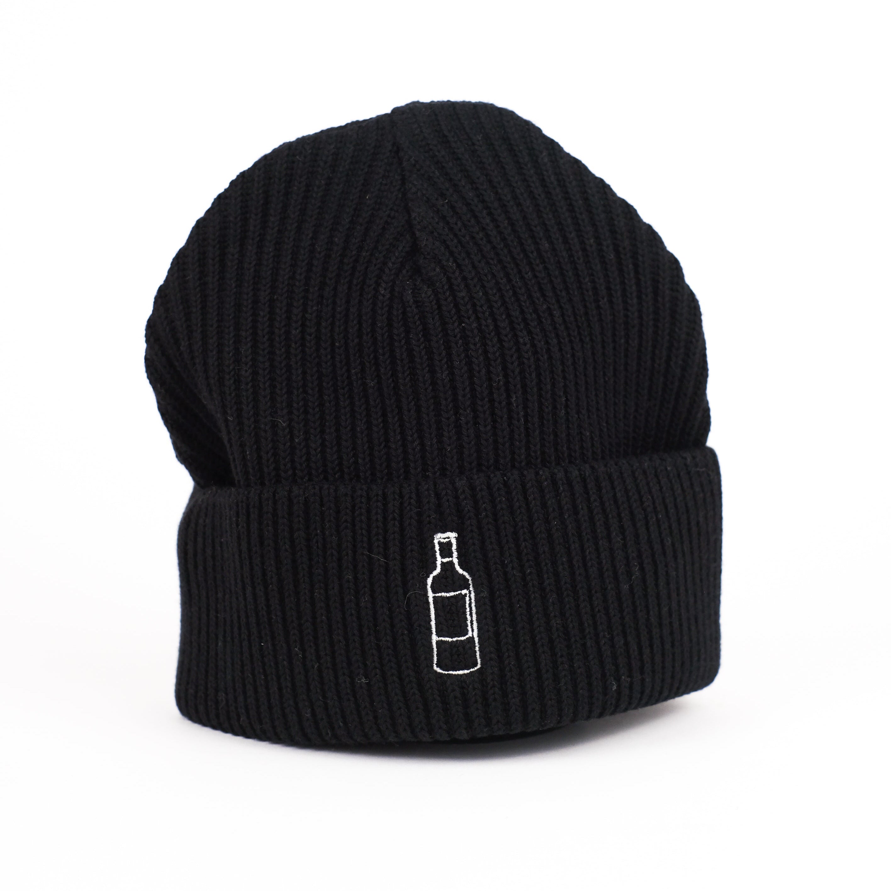 Beanie 'Weinflasche' – schwarz Charles