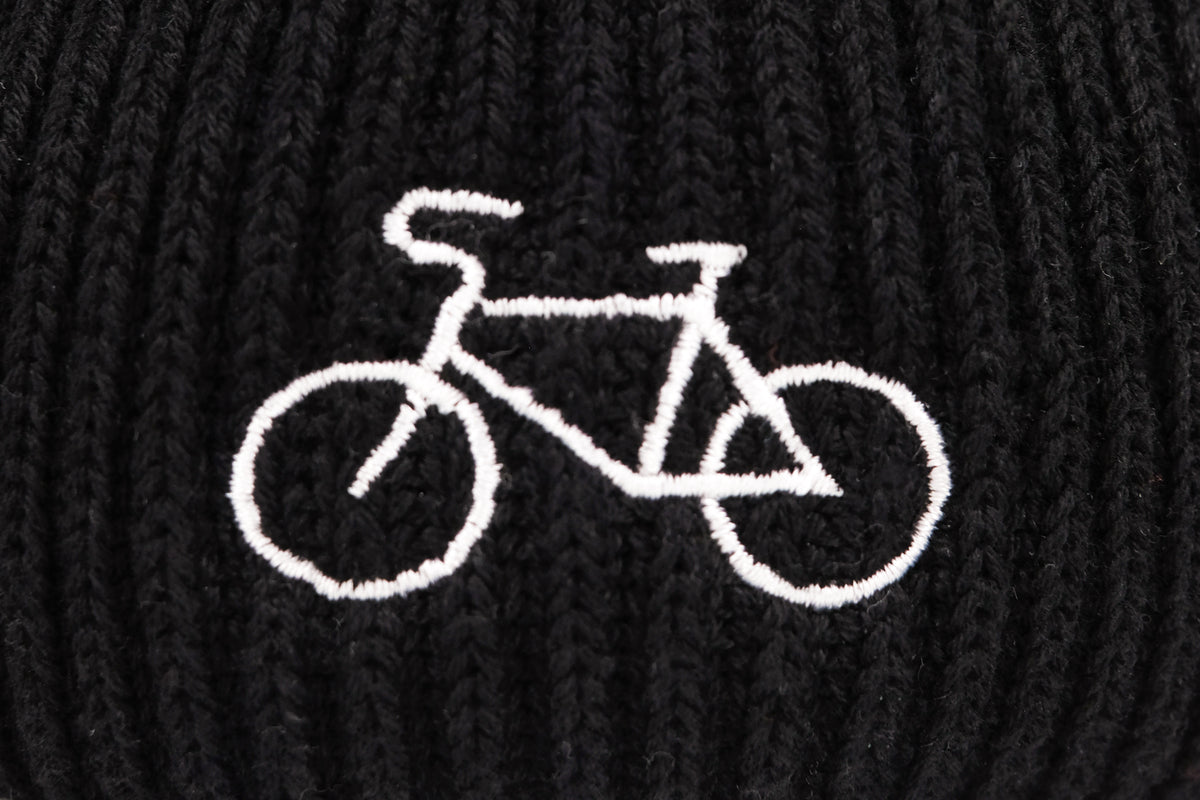 Beanie 'Fahrrad' – schwarz Charles