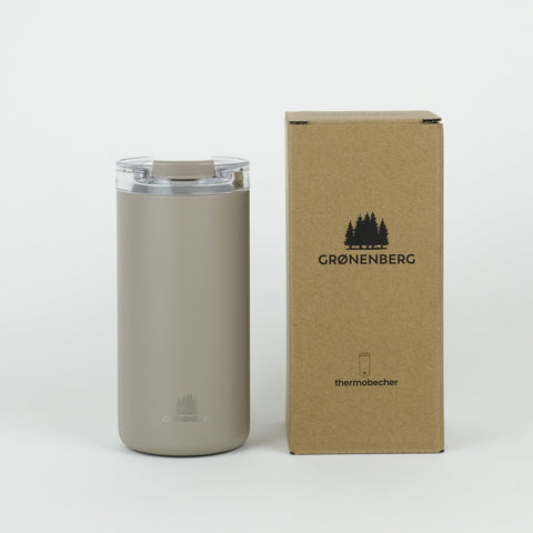 Edelstahl Thermobecher – braun