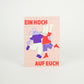 Postkarte 'Ein Hoch auf Euch' LIEBS.CO