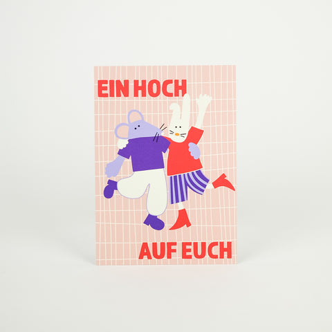 Postkarte 'Ein Hoch auf Euch' LIEBS.CO