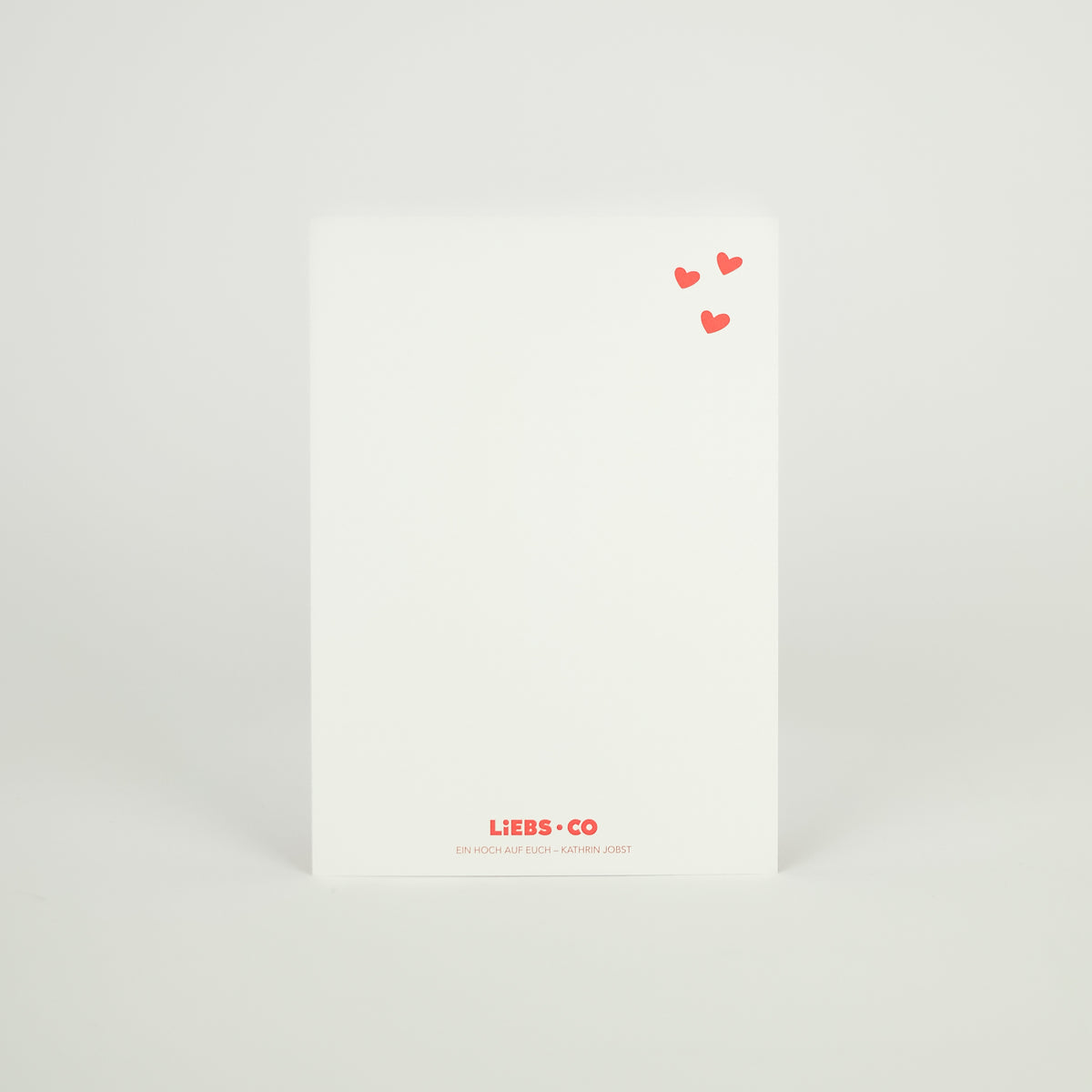 Postkarte 'Ein Hoch auf Euch' LIEBS.CO