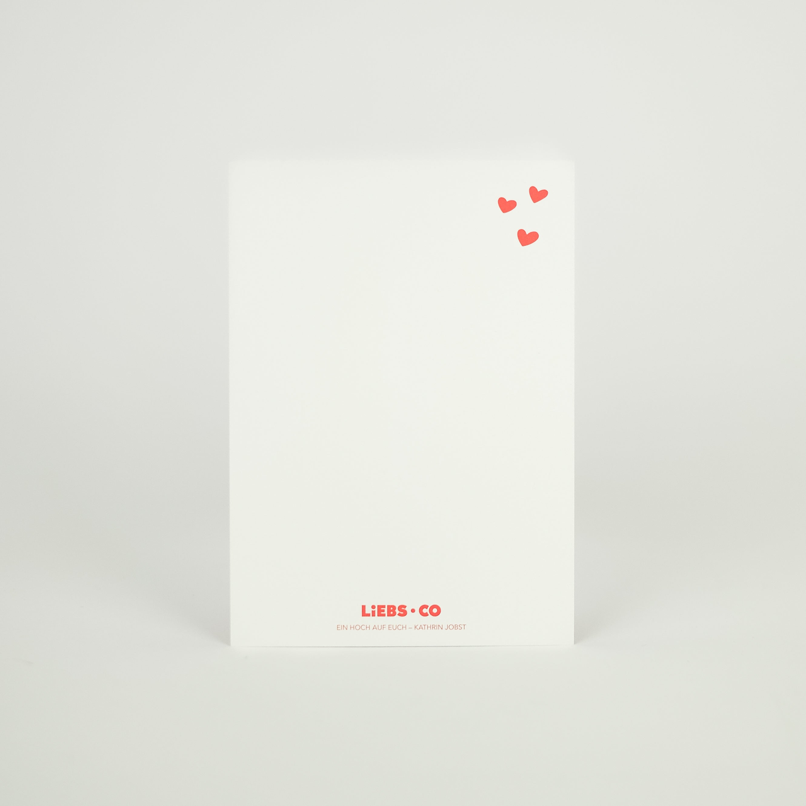 Postkarte 'Ein Hoch auf Euch' LIEBS.CO
