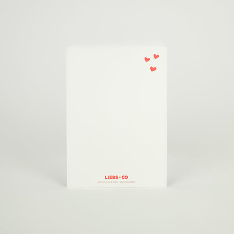 Postkarte 'Ein Hoch auf Euch' LIEBS.CO