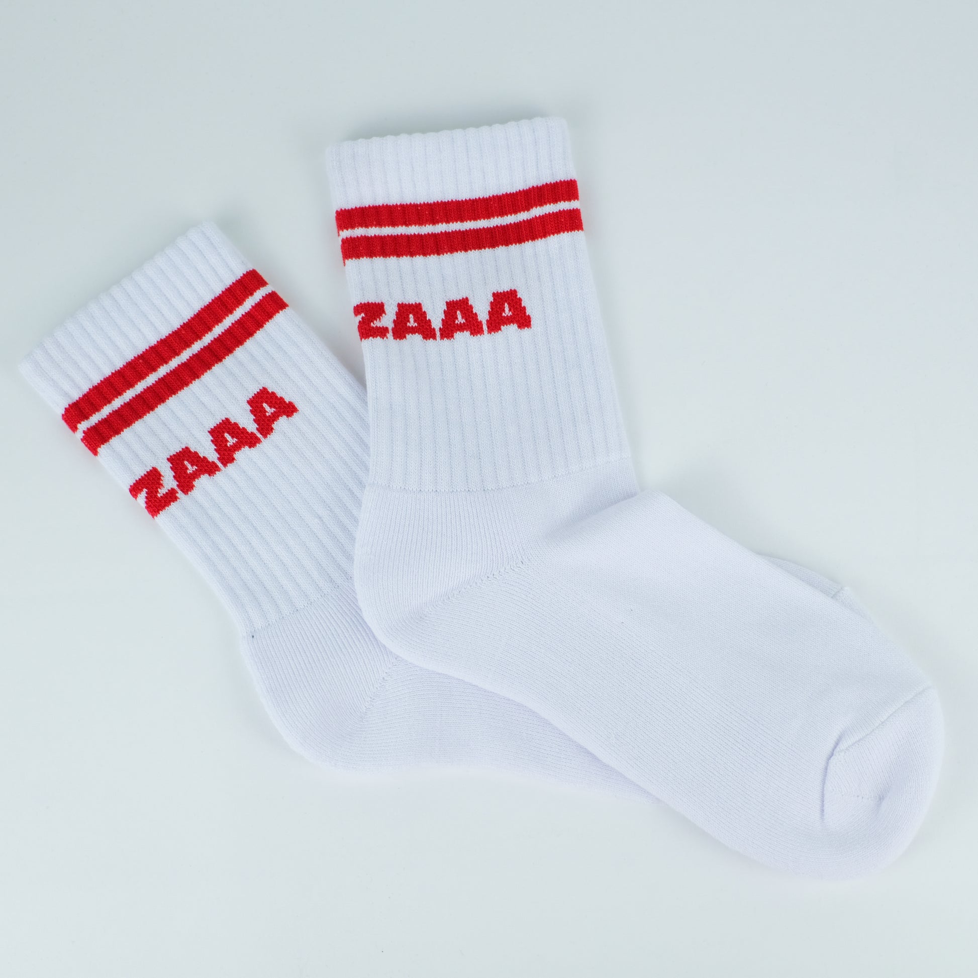 Tennissocken 'MAINZAAA' – weiß LIEBS.CO