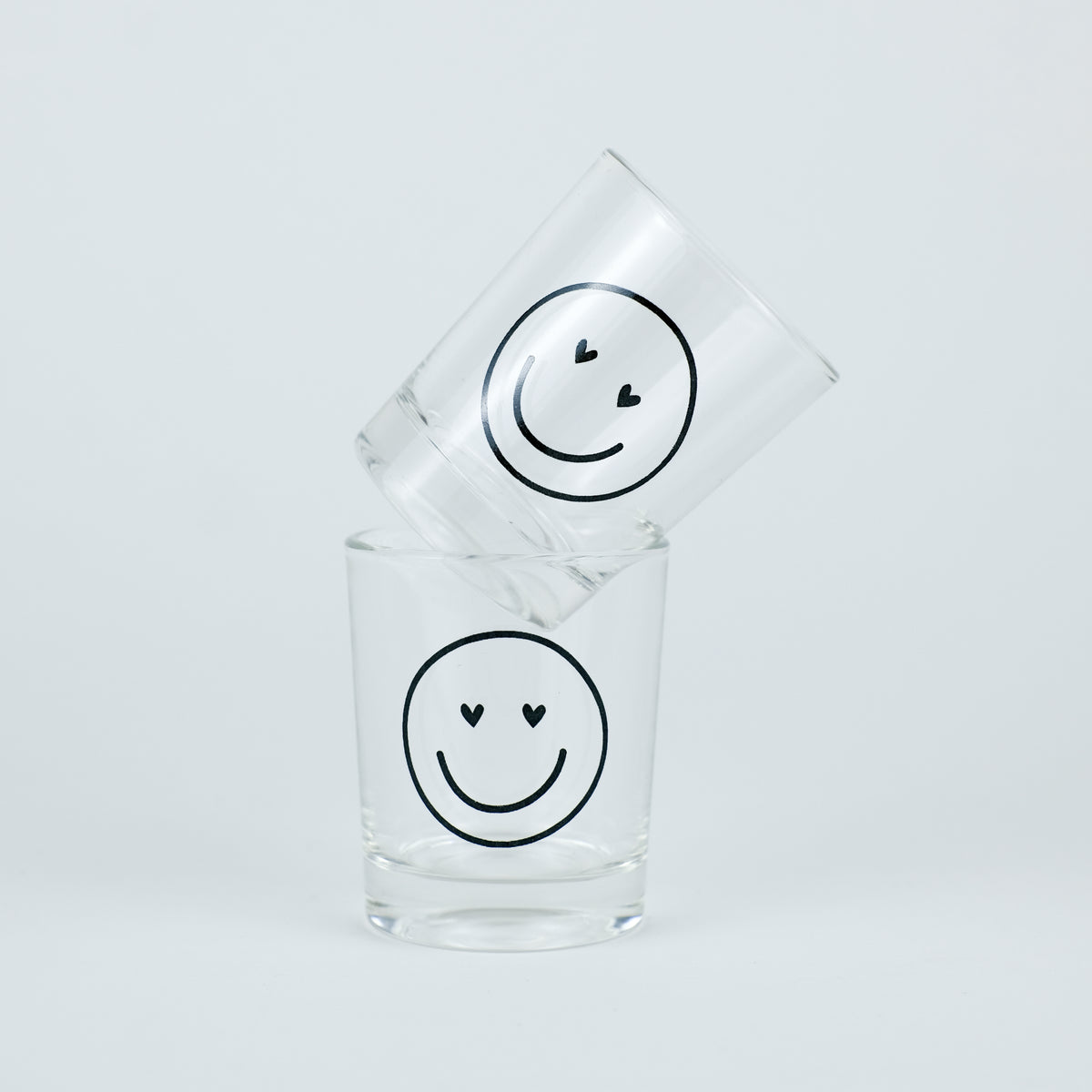 Schnapsglas 'Smiley' – Herzaugen LIEBS.CO