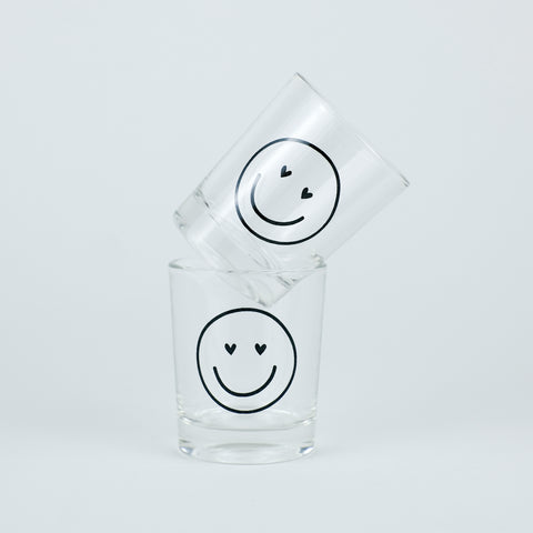 Schnapsglas 'Smiley' – Herzaugen LIEBS.CO