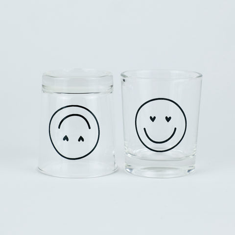Schnapsglas 'Smiley' – Herzaugen LIEBS.CO