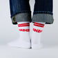 Tennissocken 'MAINZAAA' – weiß LIEBS.CO