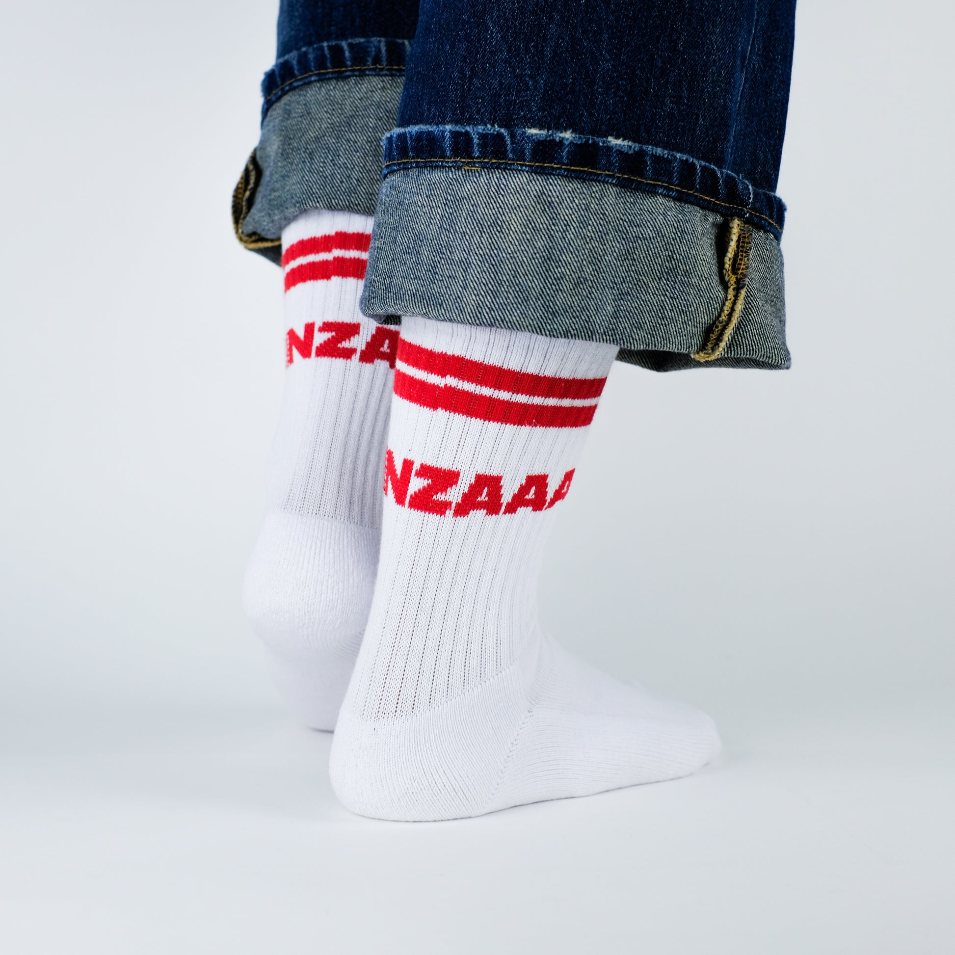 Tennissocken 'MAINZAAA' – weiß LIEBS.CO