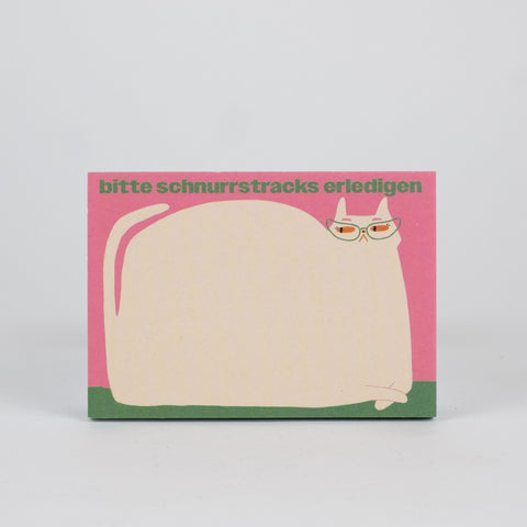 Notizblock 'Bitte schnurrstracks erledigen' Slinga