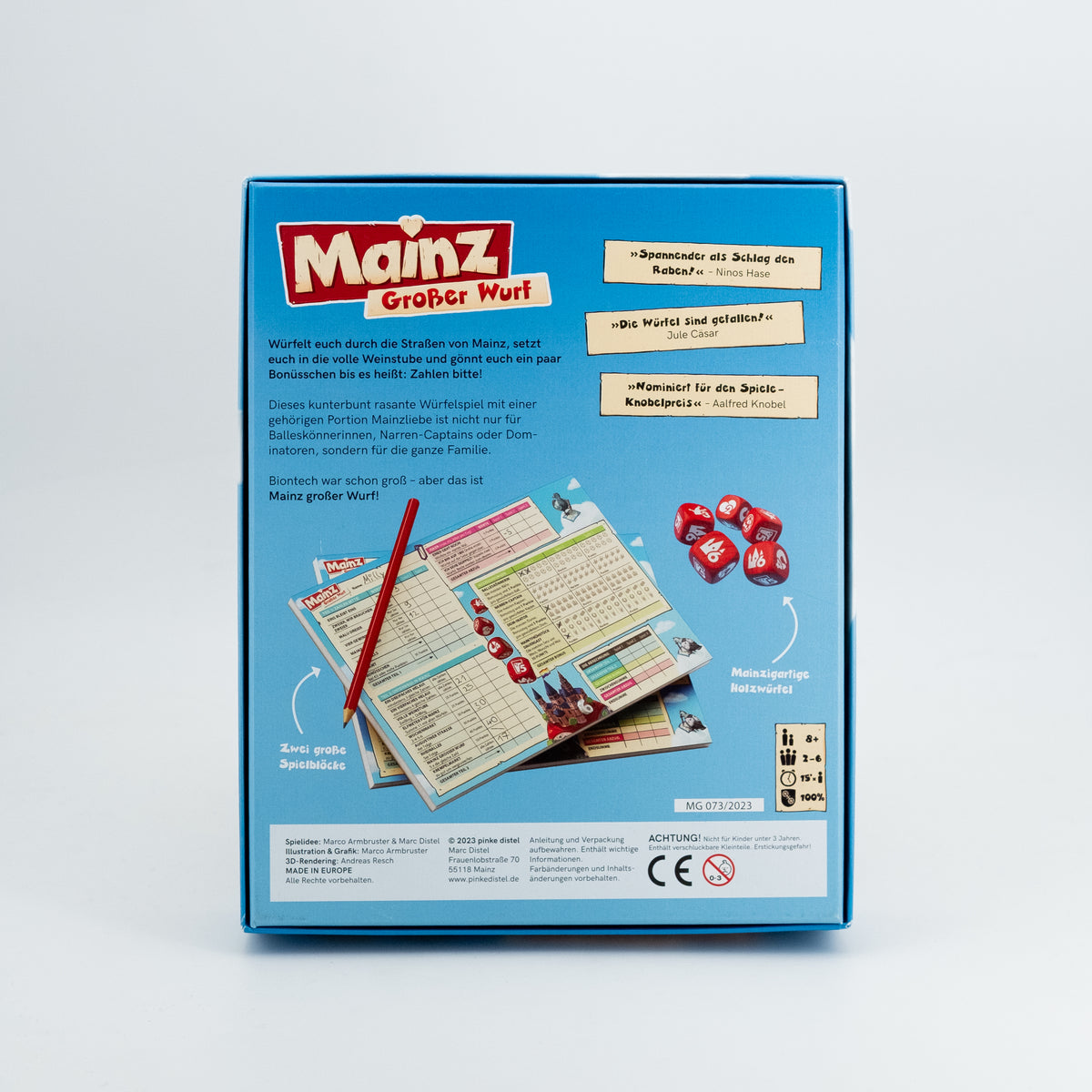 Spiel 'Mainz Großer Wurf' pinke distel