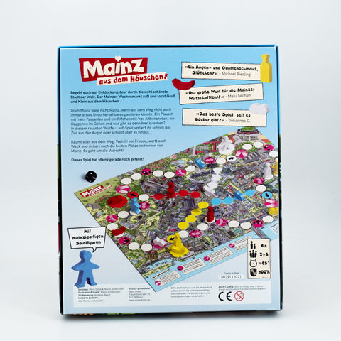 Spiel 'Mainz aus dem Häuschen' pinke distel