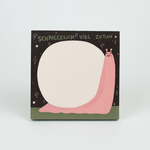 Notizblock 'Schnecklich viel zu tun' Slinga