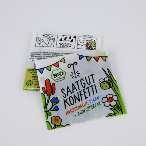 Kompostierbares Konfetti 'Saatgutkonfetti' Saatgutkonfetti