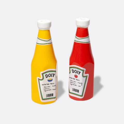 Salz- und Pfefferstreuer 'Ketchup & Senf'