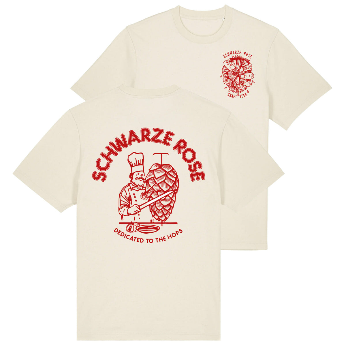 T-Shirt 'Hop-Kebab' Schwarze Rose Craft Beer