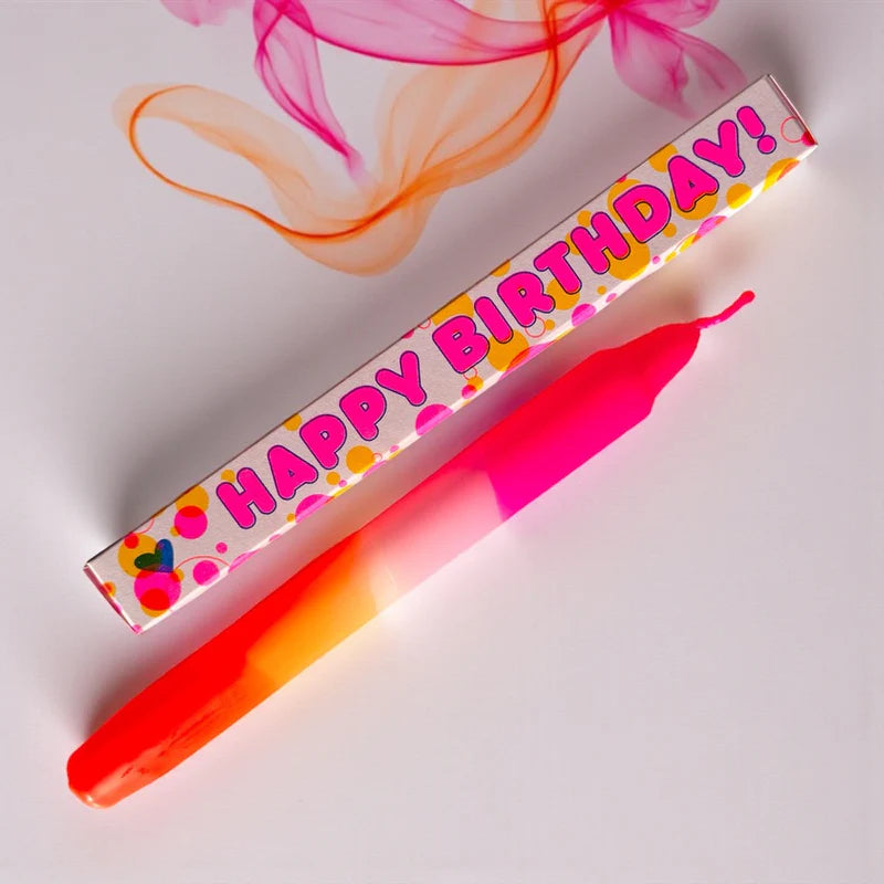 Dip Dye Kerze 'No Candle Like You' – Happy Birthday! rosa Pink Stories