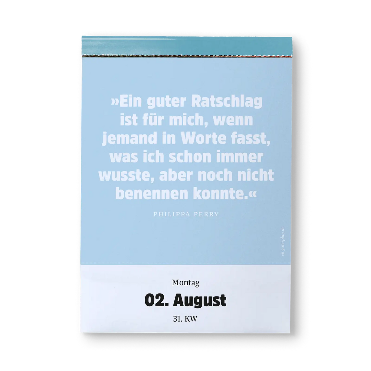 Abreißkalender 'Halbwegs entspannt durch 2027' Ein Guter Plan
