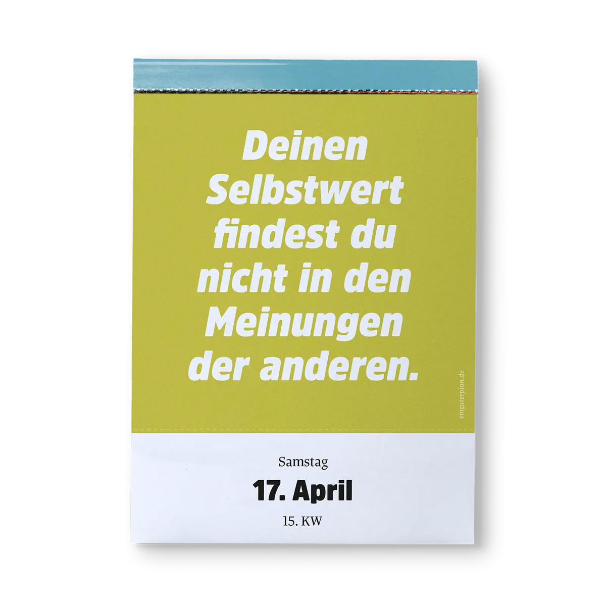 Abreißkalender 'Halbwegs entspannt durch 2027' Ein Guter Plan