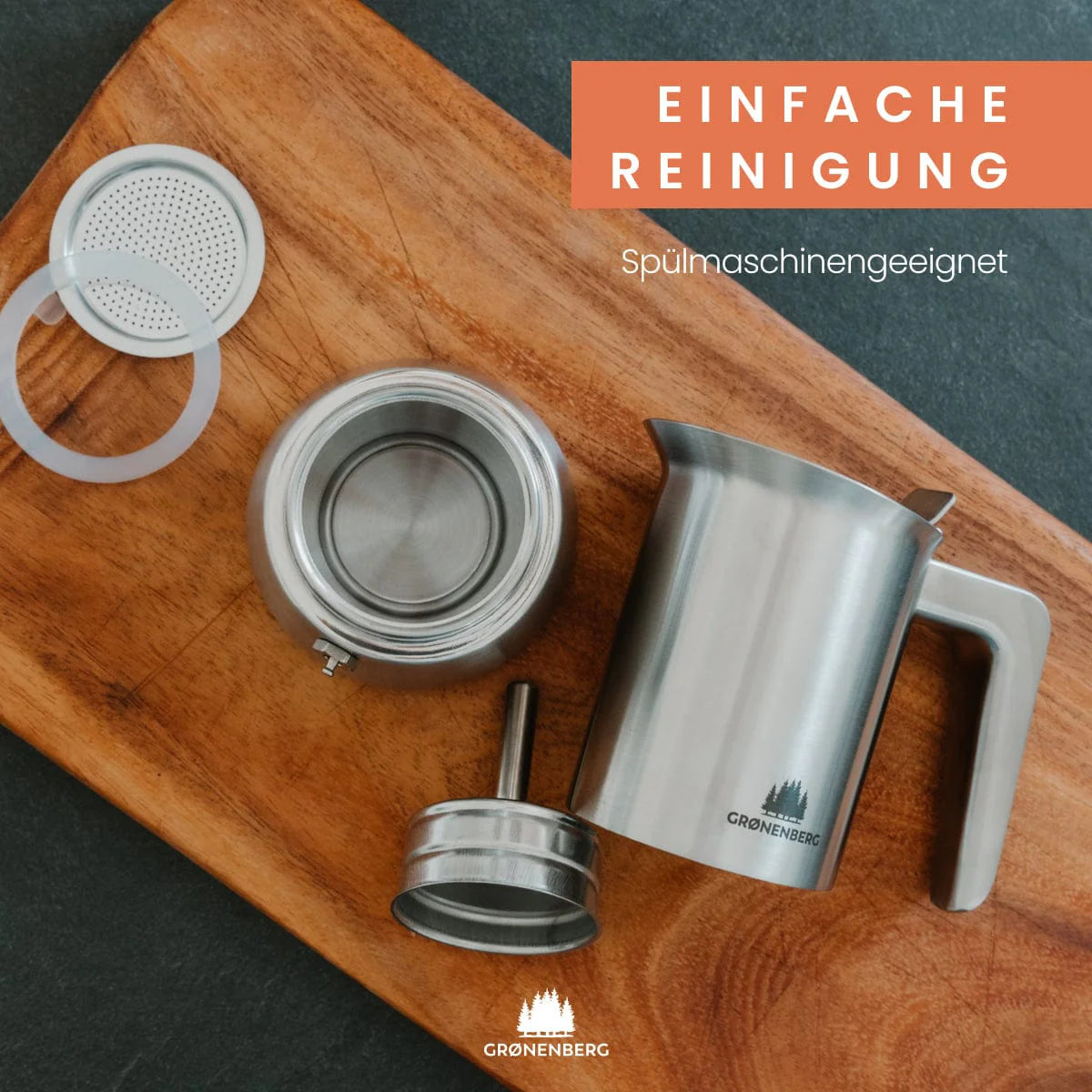 Edelstahl Espressokocher Grønenberg