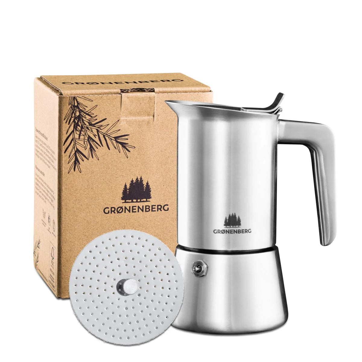 Edelstahl Espressokocher Grønenberg