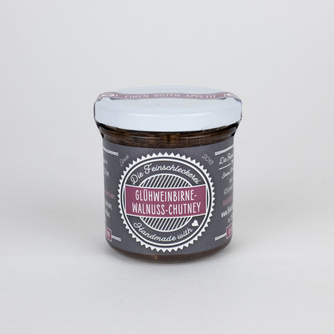 Glühweinbirne-Walnuss-Chutney Die Feinschleckerei
