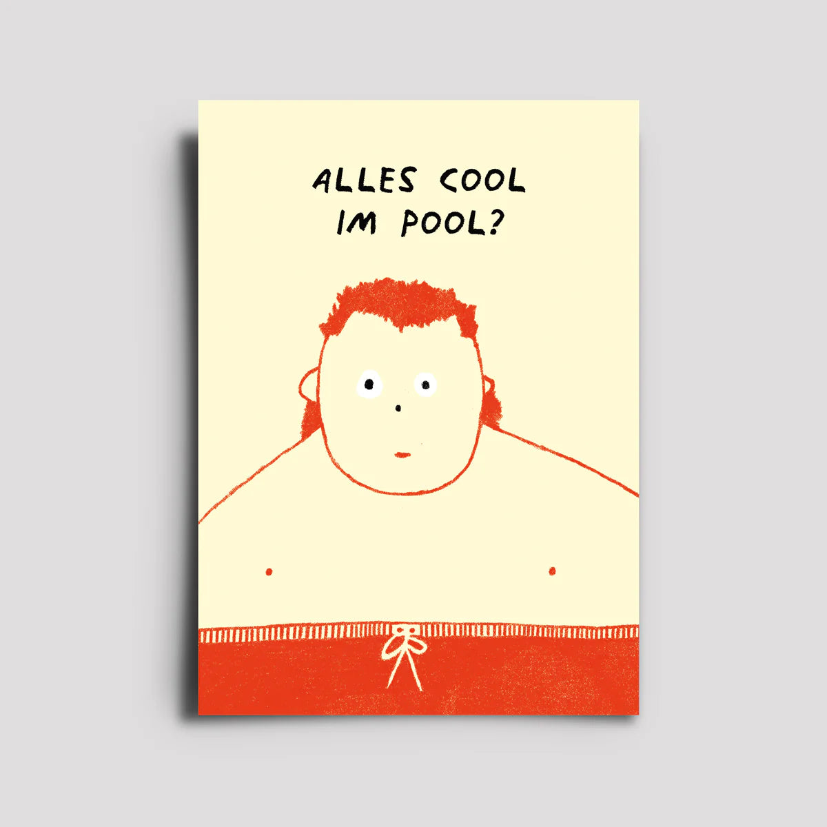 Postkarte 'Alles cool im Pool?' Hafen