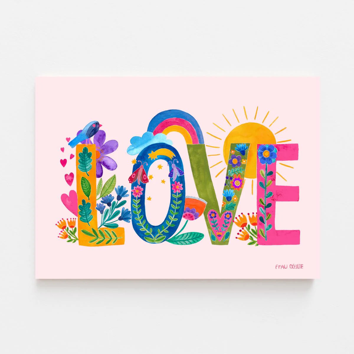 Print DIN A3 'Love' Frau Ottilie