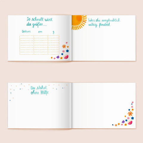 Hardcover Babytagebuch 'Welcome little one' Frau Ottilie