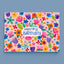 Postkarte 'Happy Birthday' – Blumenmuster